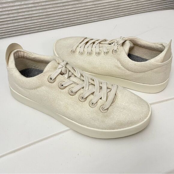 ALLBIRDS MEN’s WOOL PIPERS in Natural White,‎ merino wool casual sneakers size 9 - Picture 1 of 8